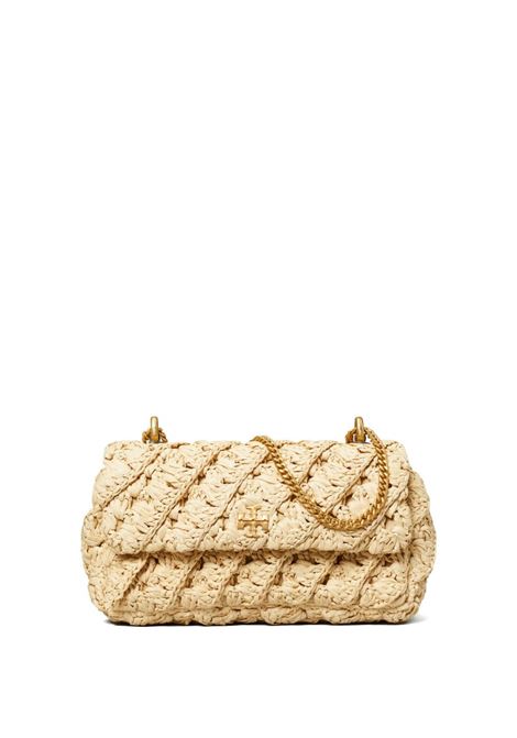 Borsa a spalla Kira con catena in beige Tory Burch - donna TORY BURCH | 175034254